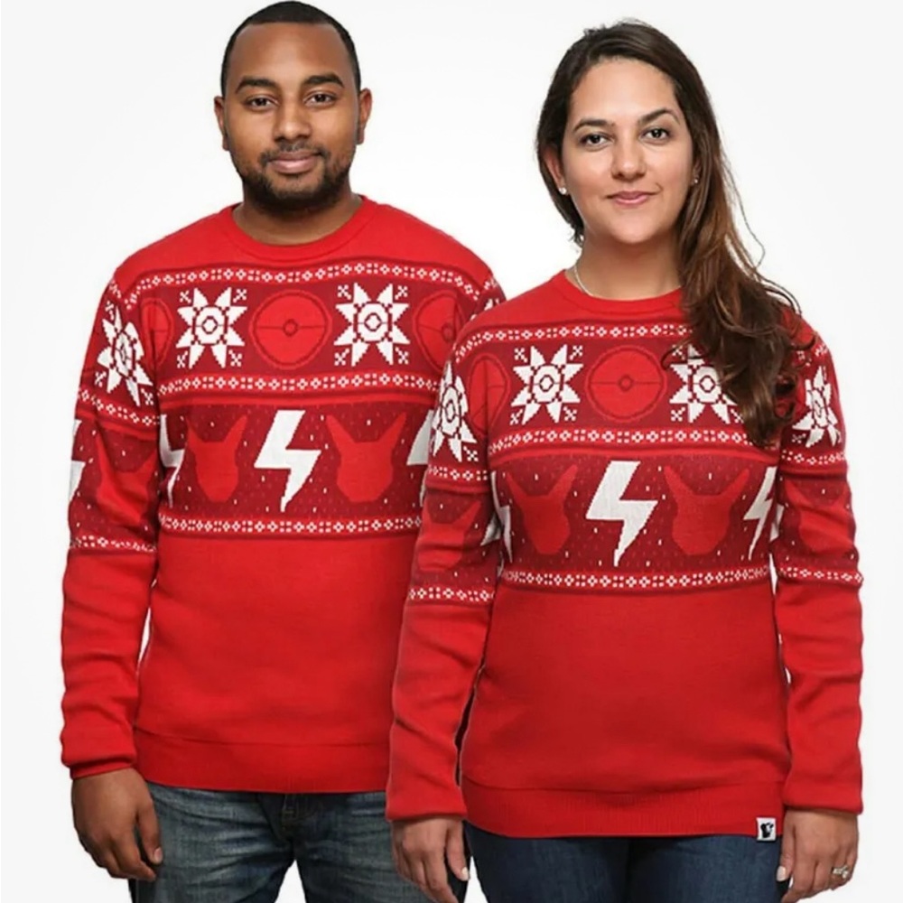 Pokémon Pikachu Pokeball Ugly Christmas Sweater